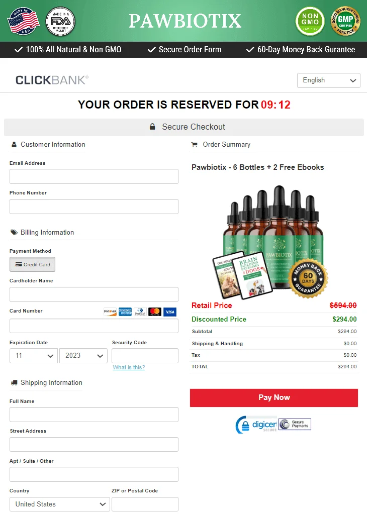 buy Pawbiotix official website